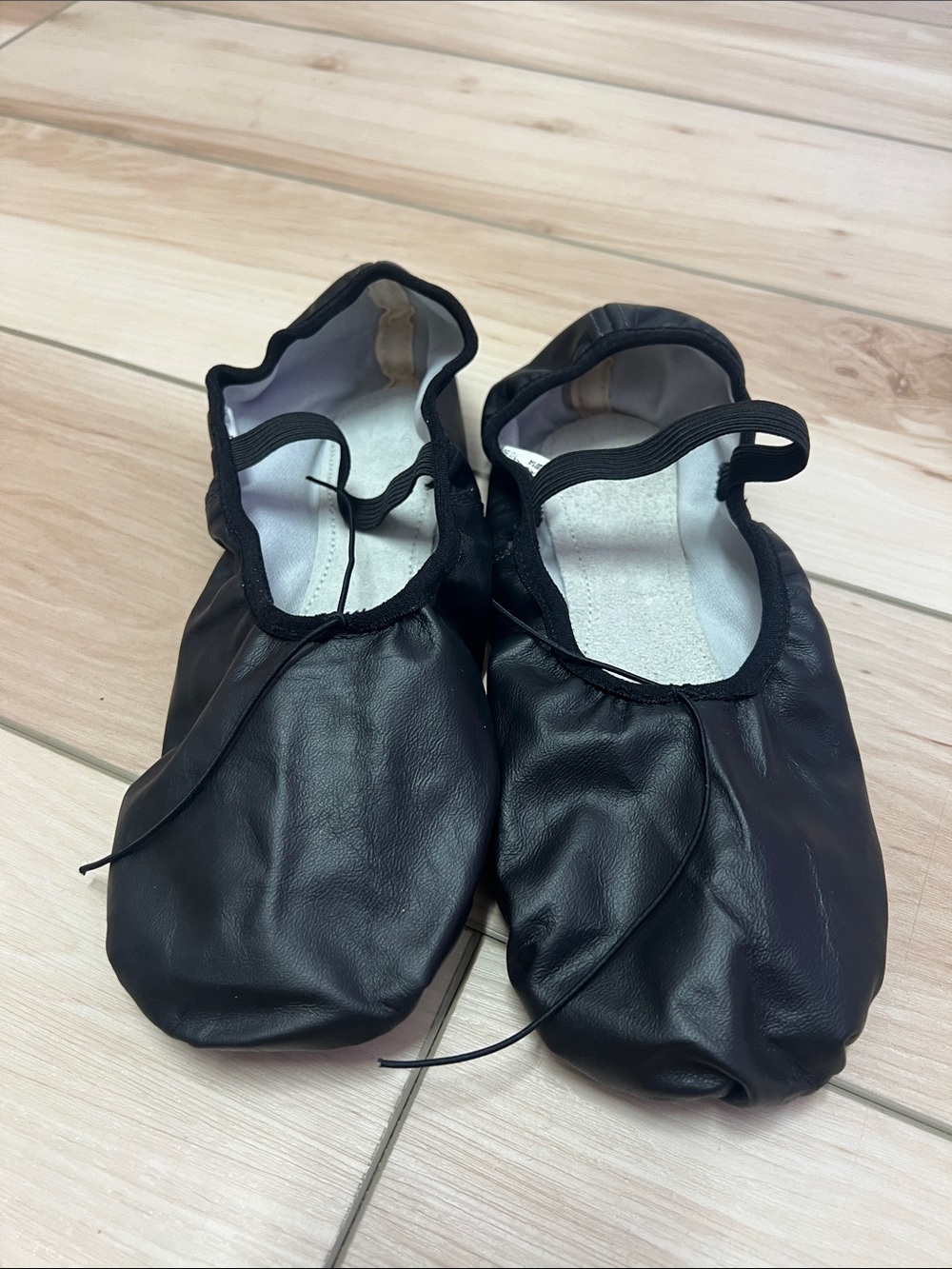 Angelo Luzio Black Leather Ballet Slippers - Tiler